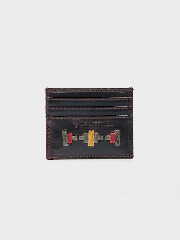 Leather Card holder Ticul | Marrón