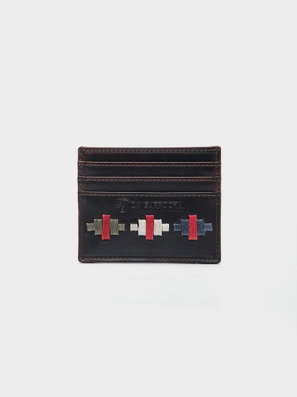 Leather Card holder Homún | Marrón