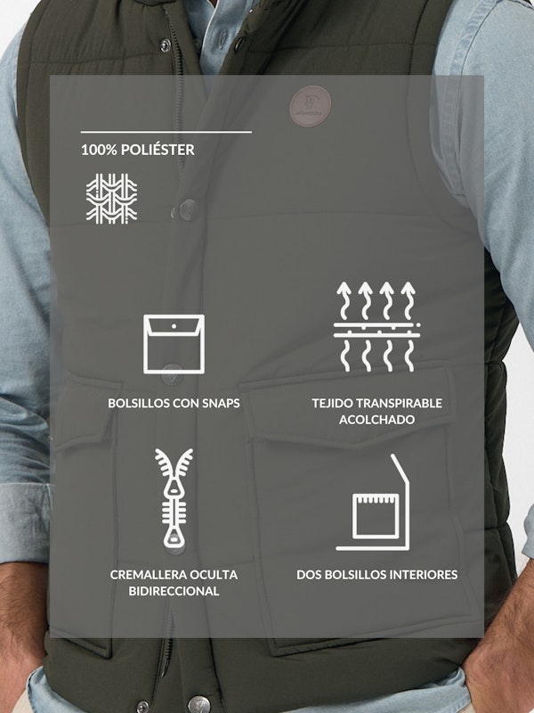 Gilet Matelassé | Musgo