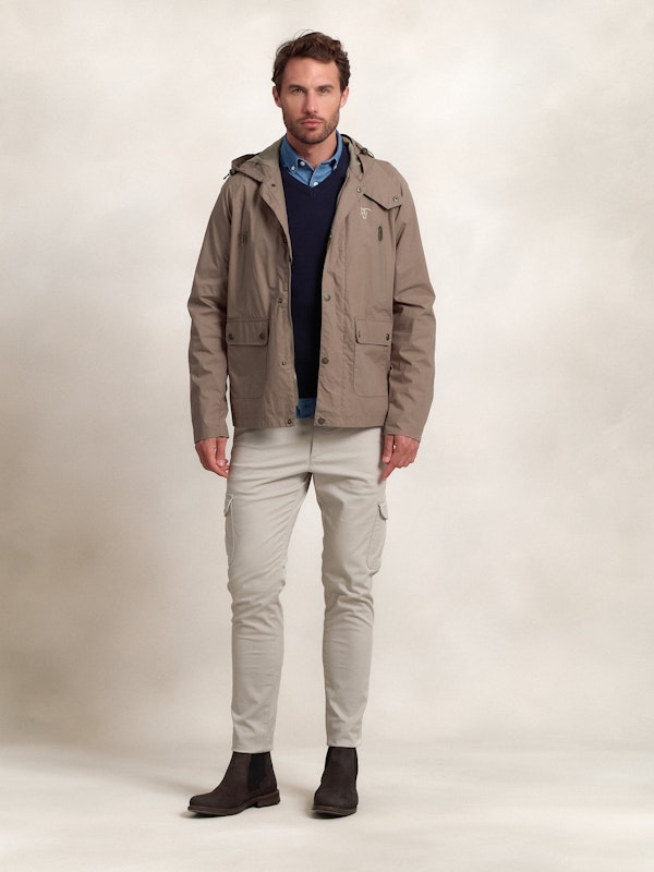 Coupe-vent Capuche | Greige