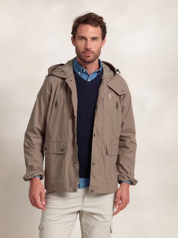 Coupe-vent Capuche | Greige