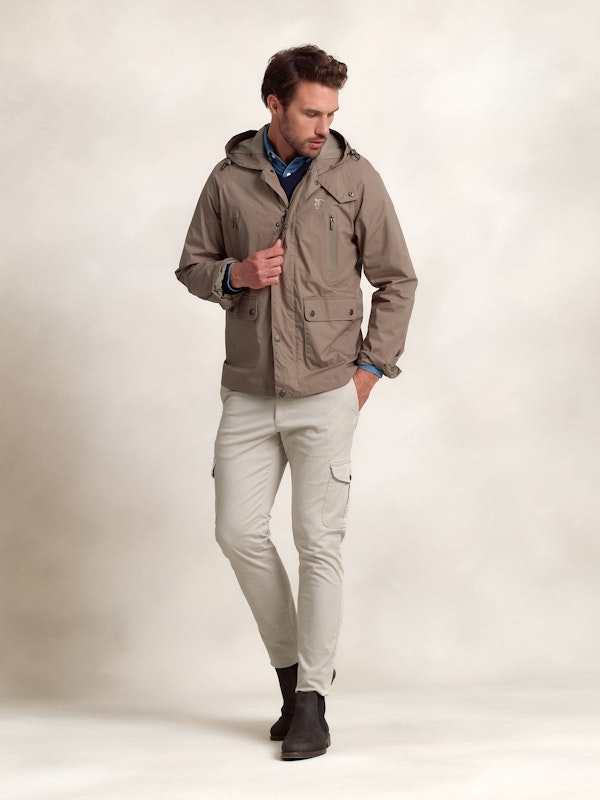 Coupe-vent Capuche | Greige