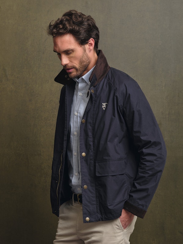 Waxed-effect Jacket | Marino
