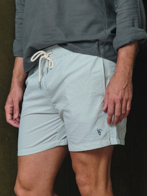 Maillot de bain à Rayures | Verde