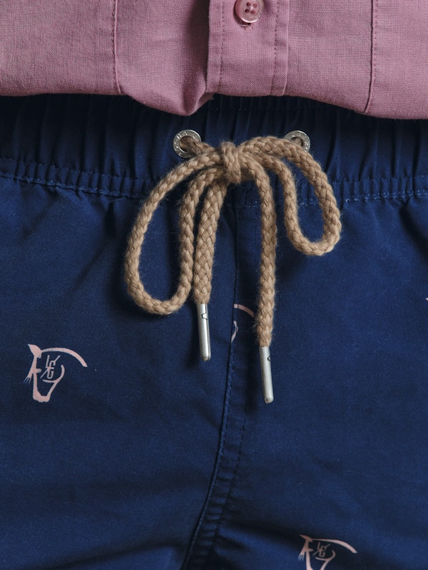 Calção de Banho Lavado Brand | Marino