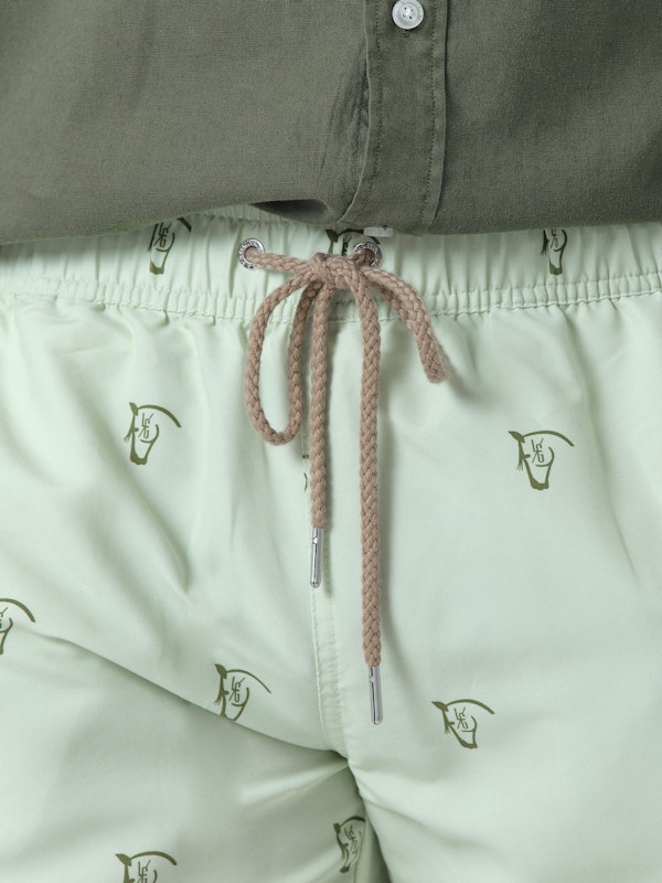 Calção de Banho Lavado Brand | Verde Light