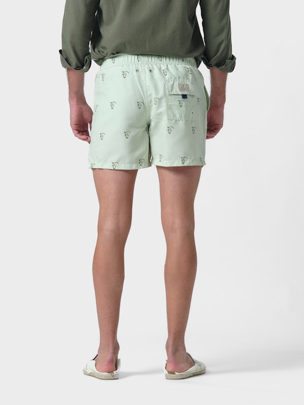 Calção de Banho Lavado Brand | Verde Light