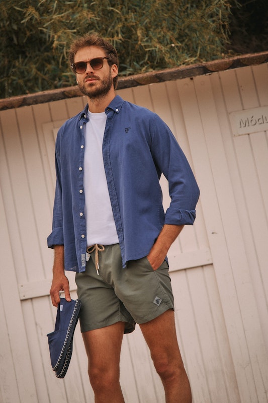 Calção de banho Lavado | Salvia