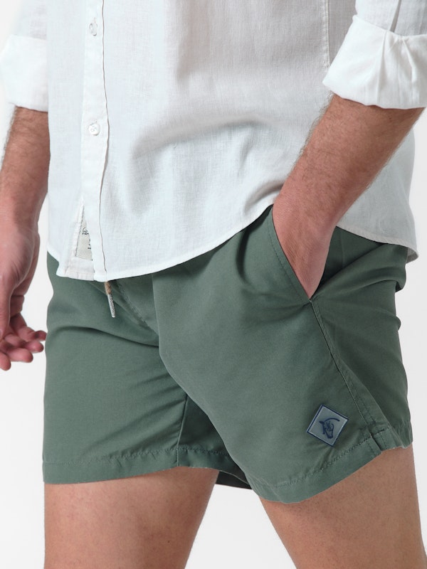 Calção de banho Lavado | Salvia