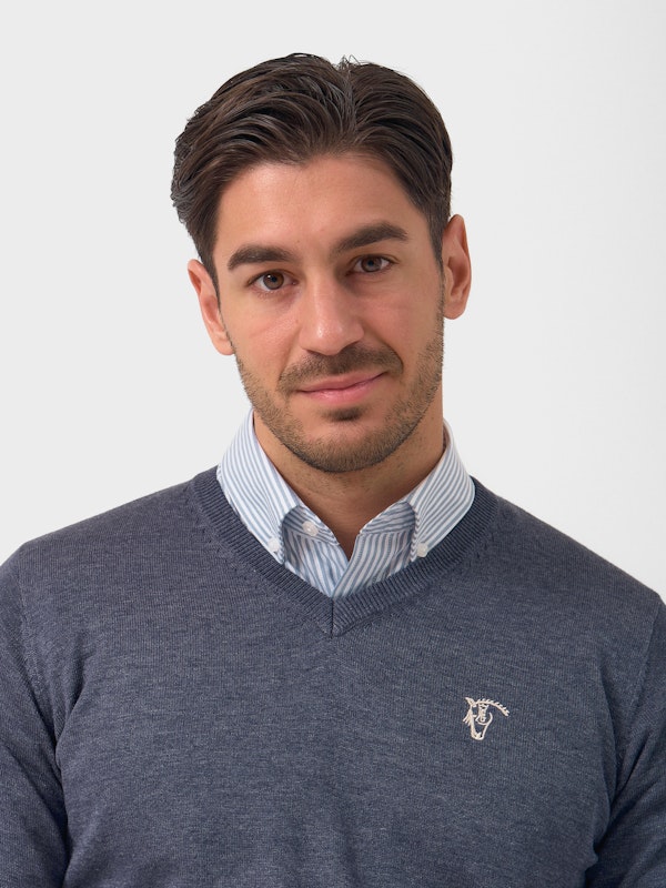 Suéter Gola V Melange | Marino