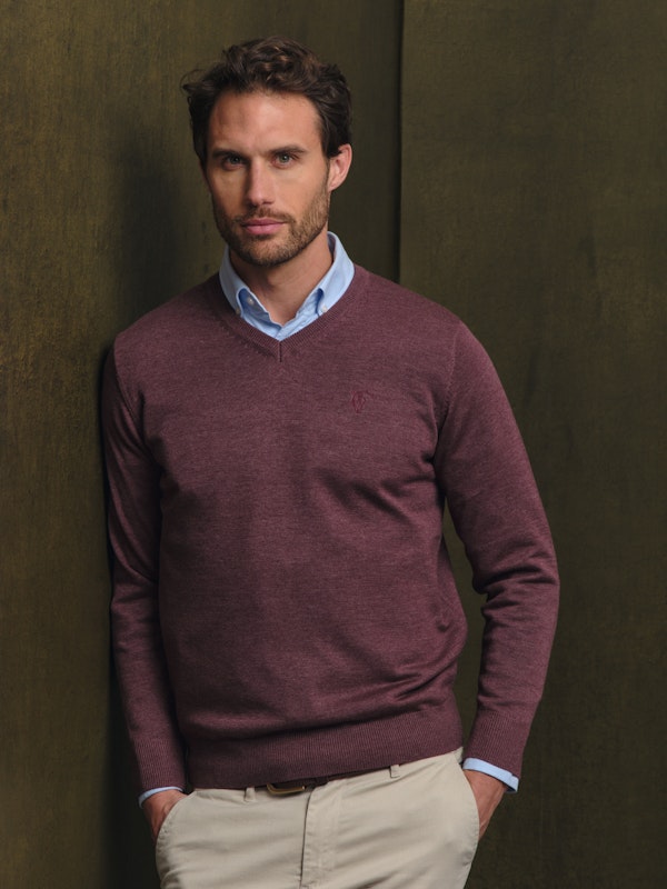 Suéter Gola V Melange | Malva