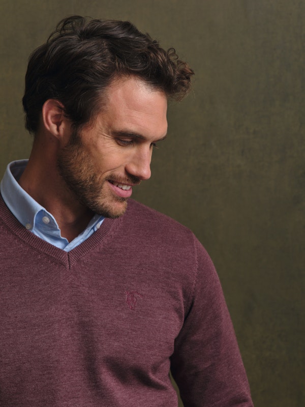 Suéter Gola V Melange | Malva