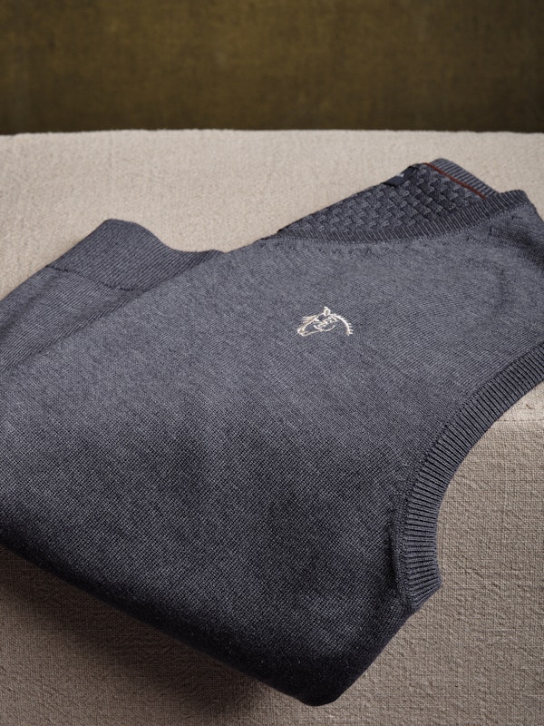 Gilet en Maille Melange | Marino