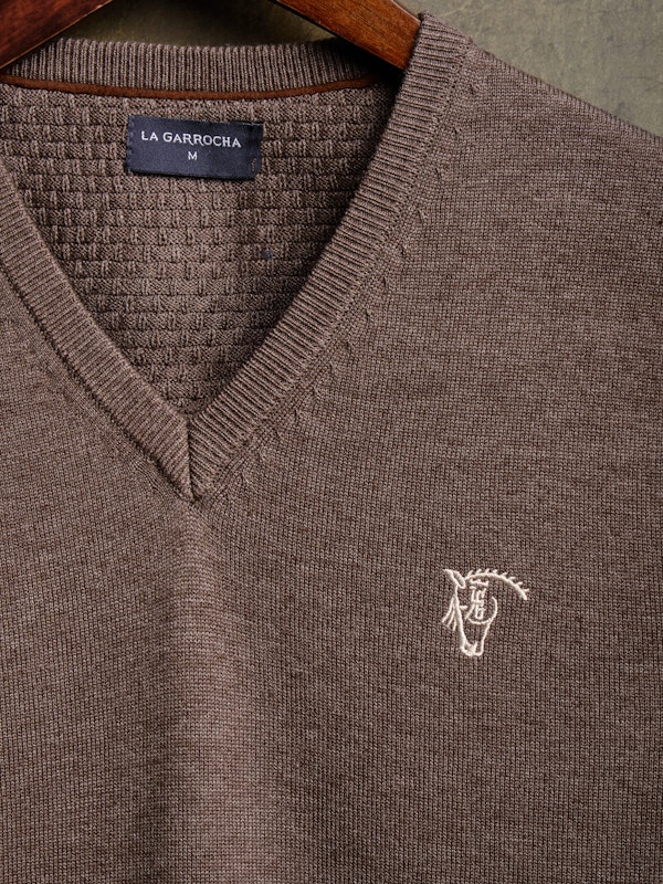 Gilet en Maille Melange | Carbón