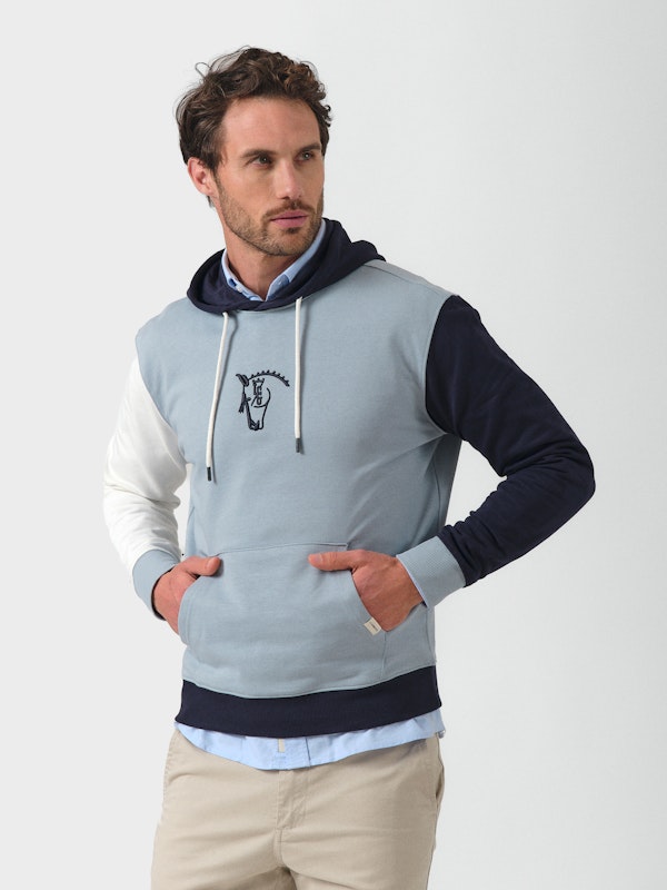 Multicolour Hooded | Azul Pastel