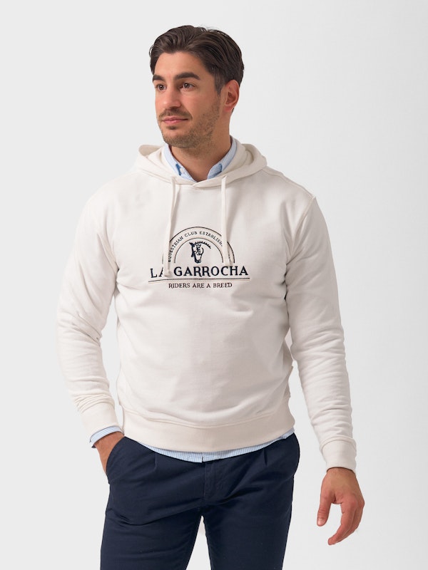 Sudadera Capucha Riders | Crudo