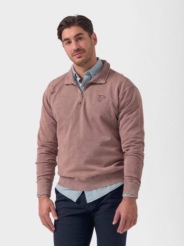 Half-Zip Sweatshirt | Lavanda