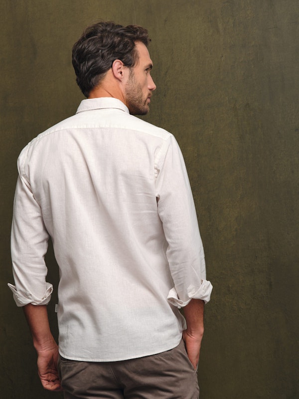 Camisa de linho | Beige