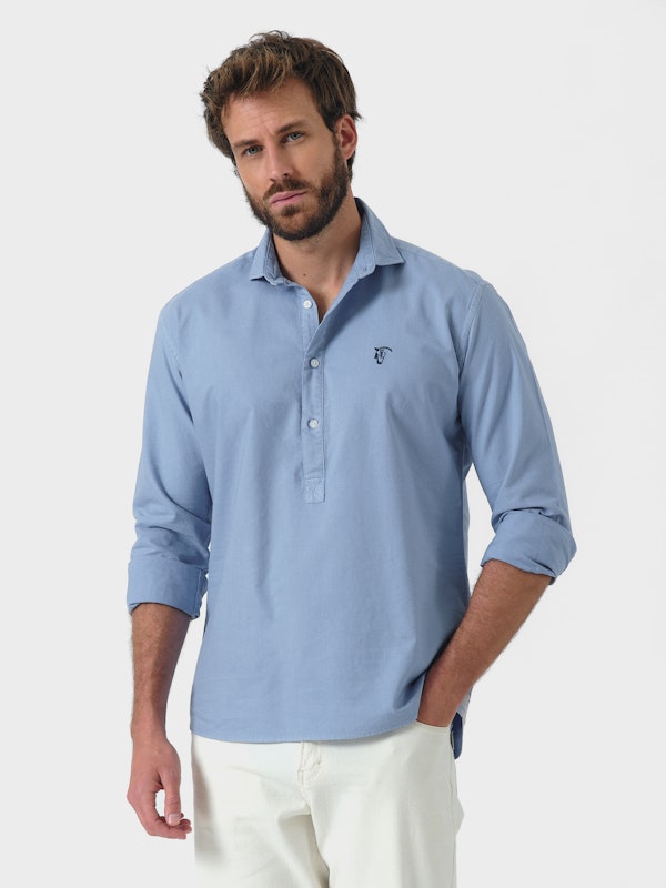 Camisa Polo Garment Dyed | Ártico