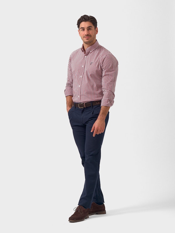 Camisa xadrez Vichy | Tinto 