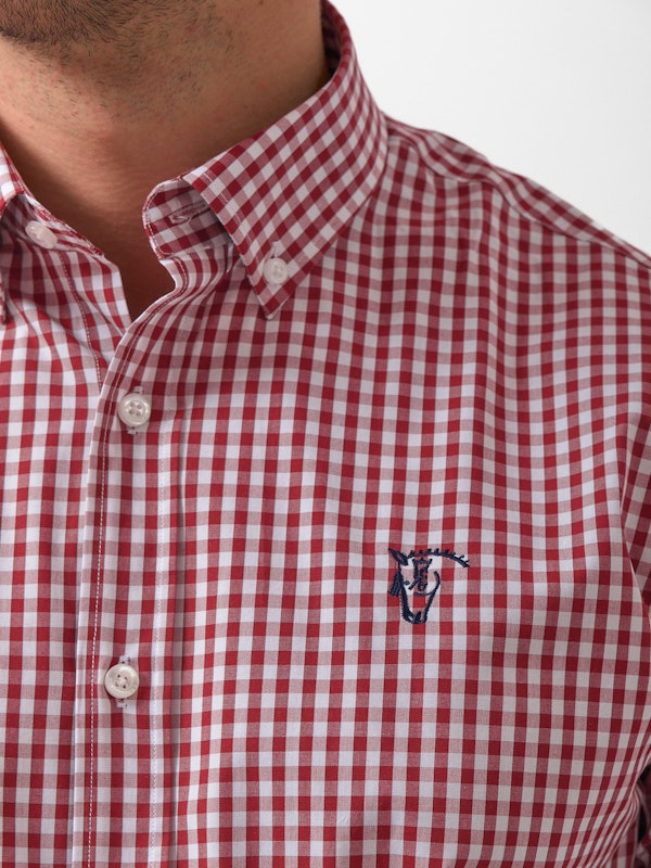 Camisa xadrez Vichy | Tinto 