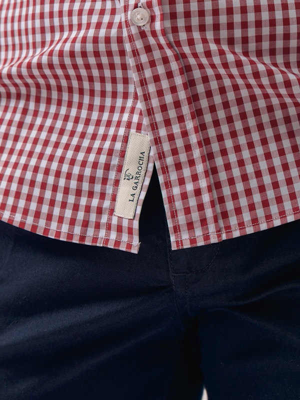 Camisa xadrez Vichy | Tinto 