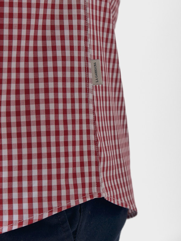 Camisa xadrez Vichy | Tinto 