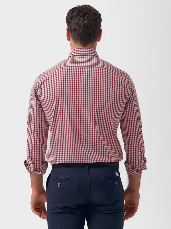 Camisa xadrez Vichy | Tinto 