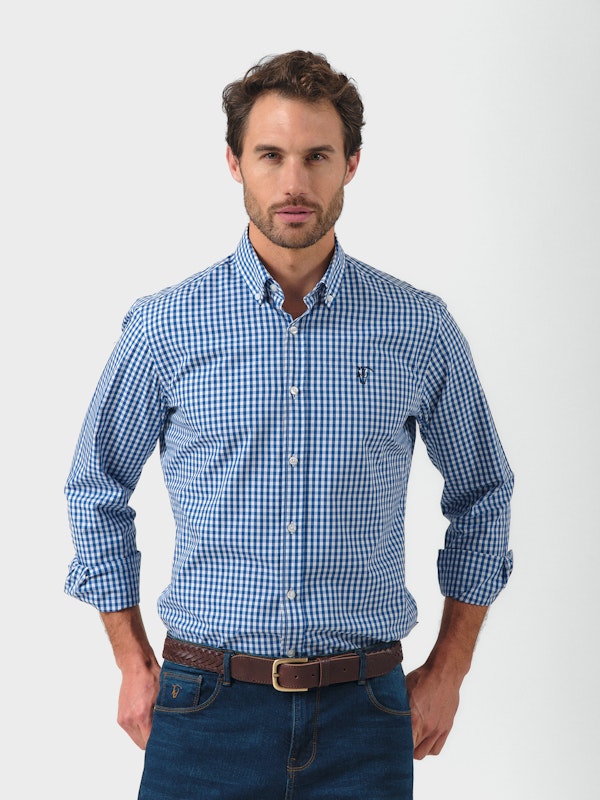 Camisa xadrez Vichy | Azul 