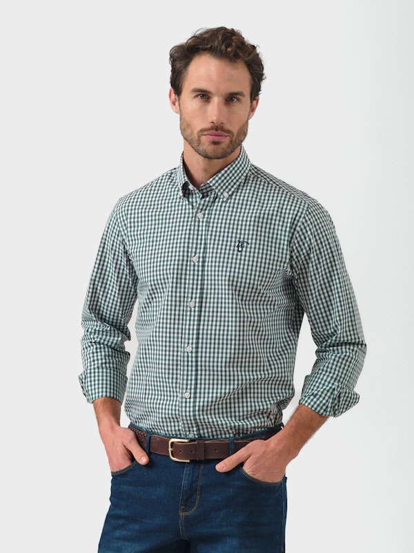 Camisa xadrez Vichy | Verde