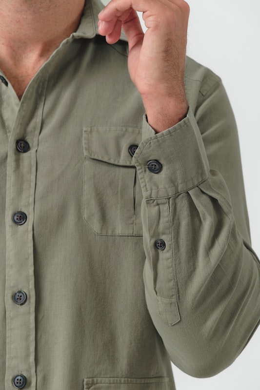 Camisa Guayabera | Verde 