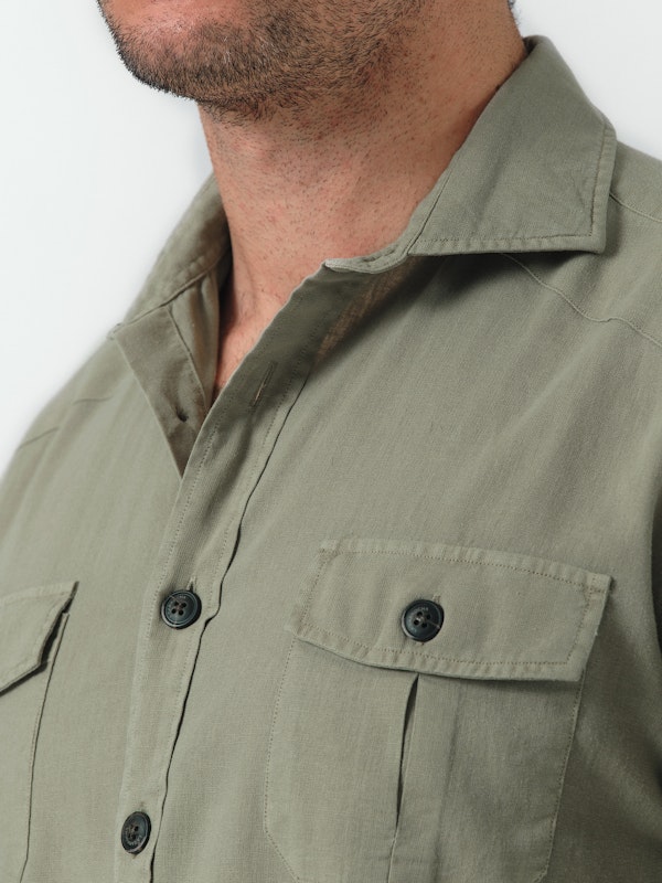 Camisa Guayabera | Verde 