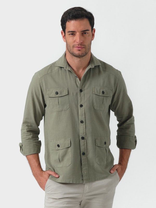 Camisa Guayabera | Verde 