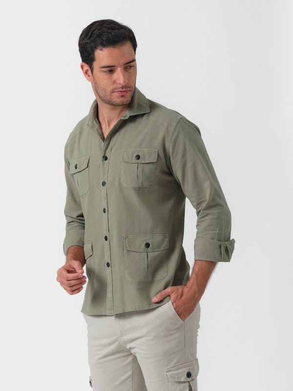 Camisa Guayabera | Verde 