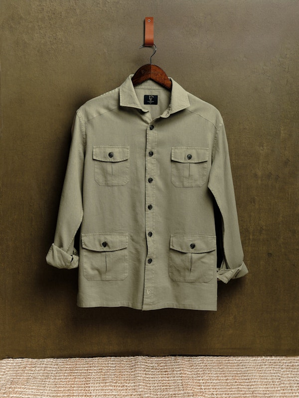 Guayabera Shirt | Verde