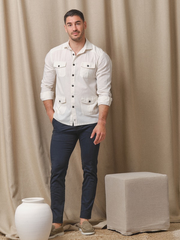 Camisa Guayabera | Beige