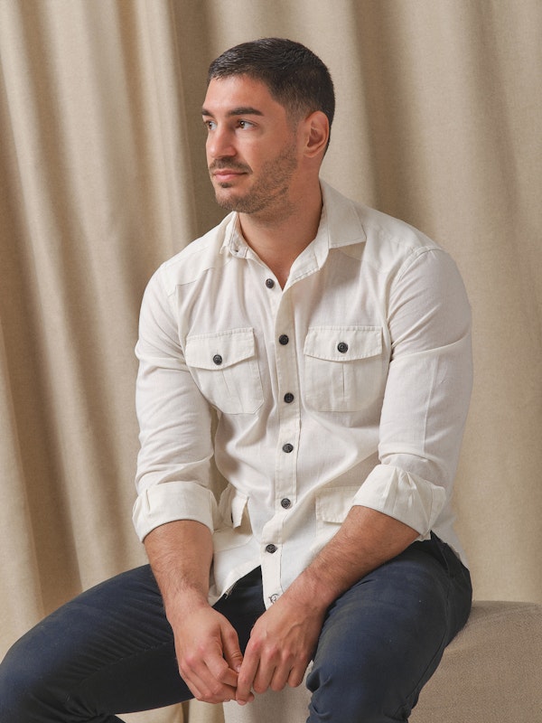 Camisa Guayabera | Beige