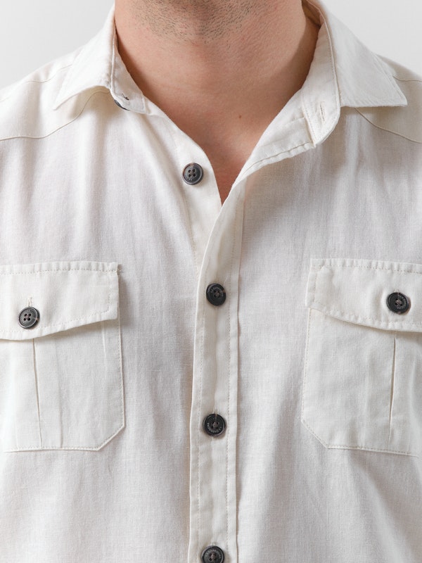 Camisa Guayabera | Beige