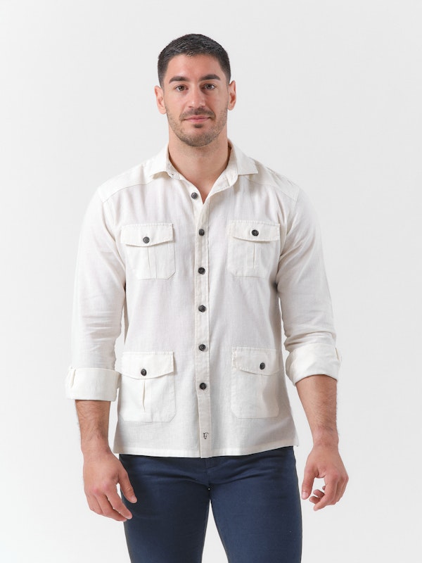 Camisa Guayabera | Beige