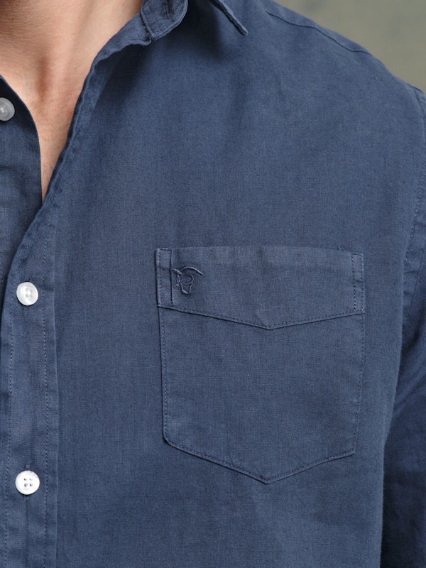 Camisa de Manga Curta | Marino