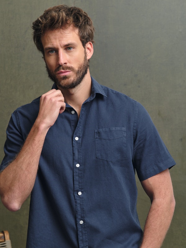 Camisa de Manga Curta | Marino