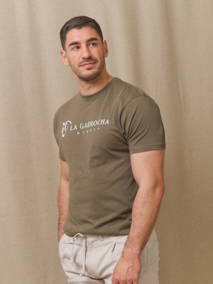 Classic Flock Print T-shirt | Oliva