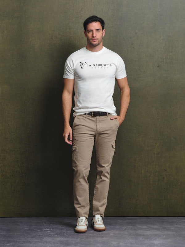 T-shirt Flock Print Clássica | Crudo