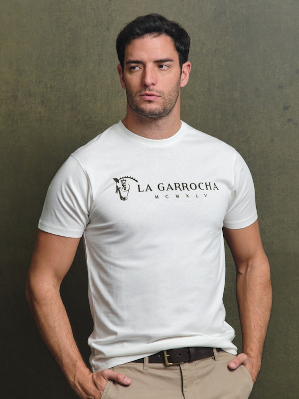 T-shirt Flock Print Clássica | Crudo