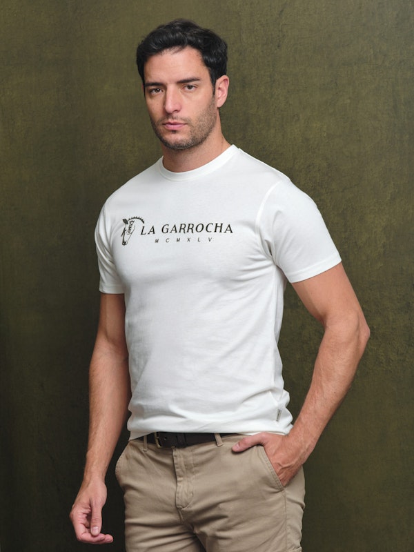 T-shirt Flock Print Clássica | Crudo