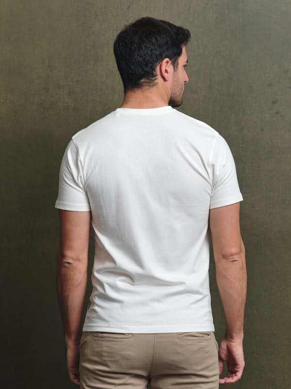 T-shirt Flock Print Clássica | Crudo