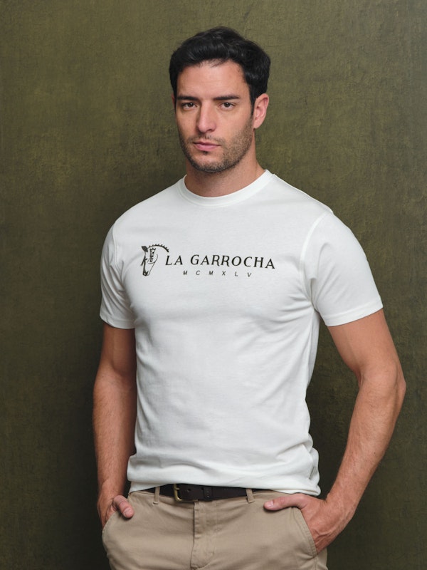 T-shirt Flock Print Clássica | Crudo
