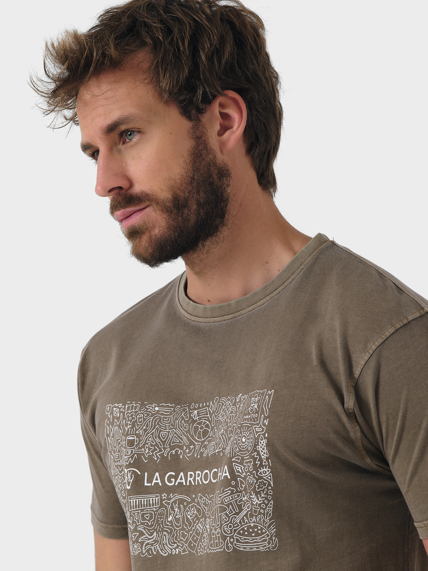 Doodle T-shirt | Oliva