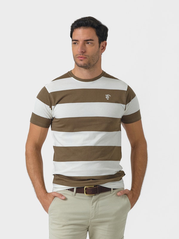 T-shirt Listrada | Oliva