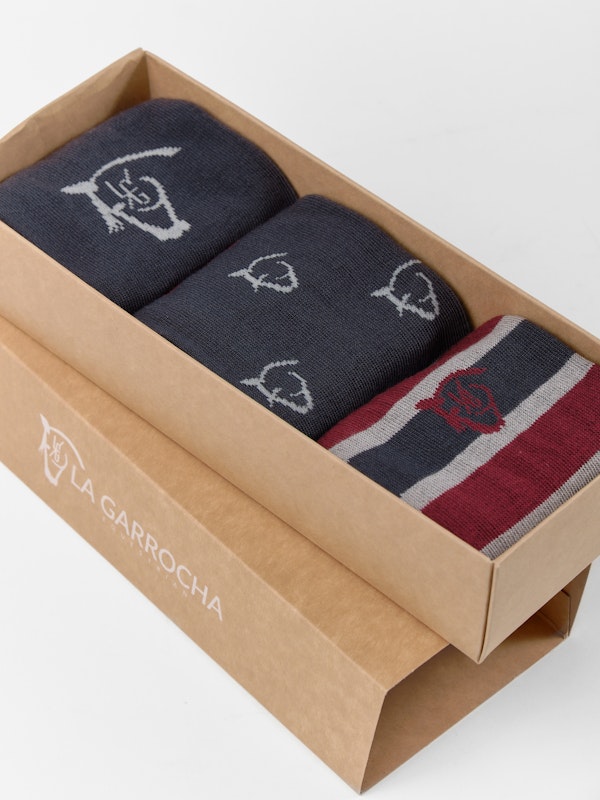 Pack de 3 Chaussettes Rayées | Marengo